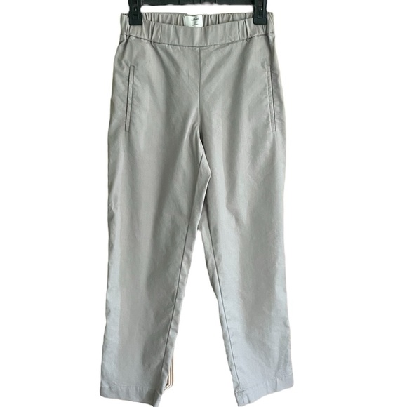 Aritzia Wilfred Darontal Cropped Taupe Trouser Pants Women's Size 2 - Picture 1 of 6